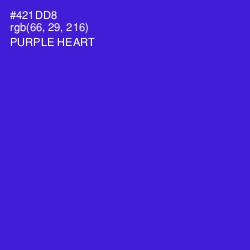 #421DD8 - Purple Heart Color Image