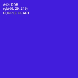 #421DDB - Purple Heart Color Image