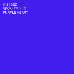 #421DED - Purple Heart Color Image