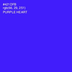 #421DFB - Purple Heart Color Image