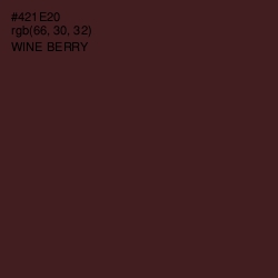 #421E20 - Wine Berry Color Image