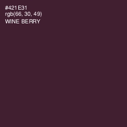 #421E31 - Wine Berry Color Image