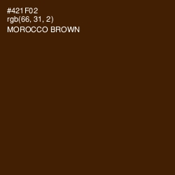 #421F02 - Morocco Brown Color Image