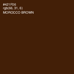 #421F06 - Morocco Brown Color Image