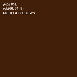 #421F08 - Morocco Brown Color Image