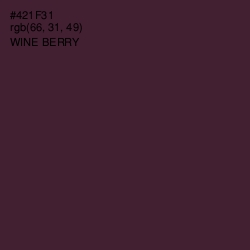 #421F31 - Wine Berry Color Image