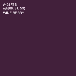 #421F3B - Wine Berry Color Image