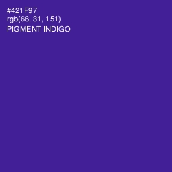 #421F97 - Pigment Indigo Color Image