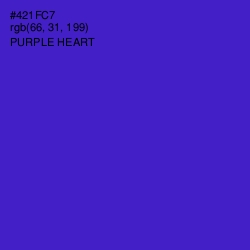 #421FC7 - Purple Heart Color Image