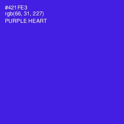 #421FE3 - Purple Heart Color Image