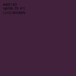 #42213D - Livid Brown Color Image