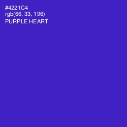 #4221C4 - Purple Heart Color Image
