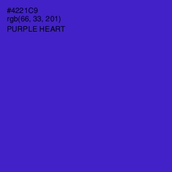 #4221C9 - Purple Heart Color Image