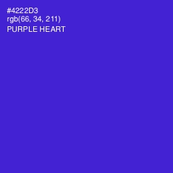 #4222D3 - Purple Heart Color Image