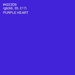 #4223D9 - Purple Heart Color Image