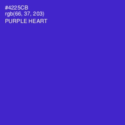 #4225CB - Purple Heart Color Image