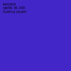 #4226C8 - Purple Heart Color Image