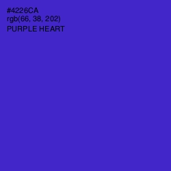 #4226CA - Purple Heart Color Image