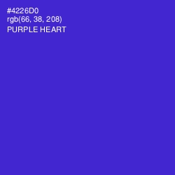 #4226D0 - Purple Heart Color Image