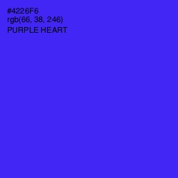 #4226F6 - Purple Heart Color Image