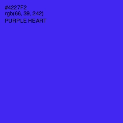 #4227F2 - Purple Heart Color Image