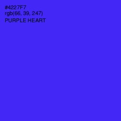 #4227F7 - Purple Heart Color Image