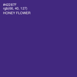 #42287F - Honey Flower Color Image