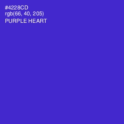 #4228CD - Purple Heart Color Image
