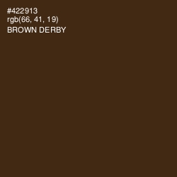 #422913 - Brown Derby Color Image