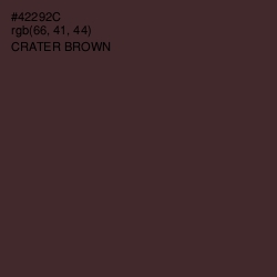 #42292C - Crater Brown Color Image