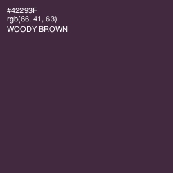 #42293F - Woody Brown Color Image