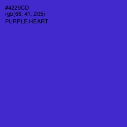 #4229CD - Purple Heart Color Image