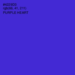 #4229D3 - Purple Heart Color Image