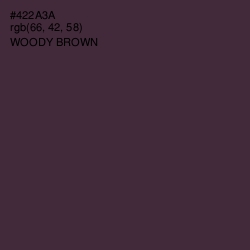 #422A3A - Woody Brown Color Image