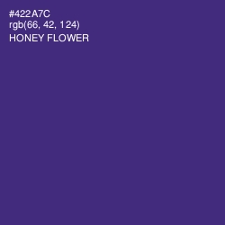 #422A7C - Honey Flower Color Image