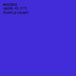#422BD9 - Purple Heart Color Image
