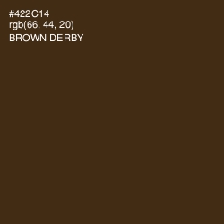 #422C14 - Brown Derby Color Image