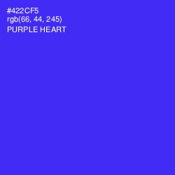#422CF5 - Purple Heart Color Image