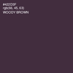 #422D3F - Woody Brown Color Image