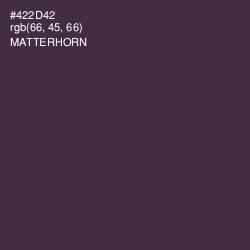 #422D42 - Matterhorn Color Image