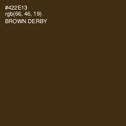 #422E13 - Brown Derby Color Image
