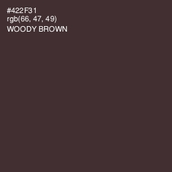#422F31 - Woody Brown Color Image