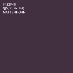 #422F40 - Matterhorn Color Image