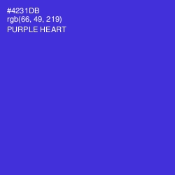 #4231DB - Purple Heart Color Image