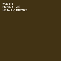 #423315 - Metallic Bronze Color Image