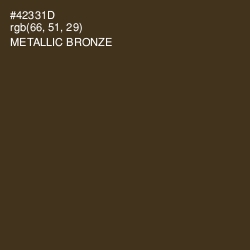 #42331D - Metallic Bronze Color Image