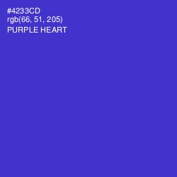 #4233CD - Purple Heart Color Image