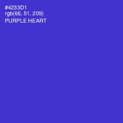 #4233D1 - Purple Heart Color Image
