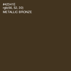 #42341E - Metallic Bronze Color Image