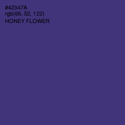 #42347A - Honey Flower Color Image